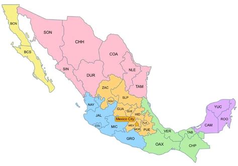 cities in mexico state|The 32 Mexico states, explained [with free map!] .